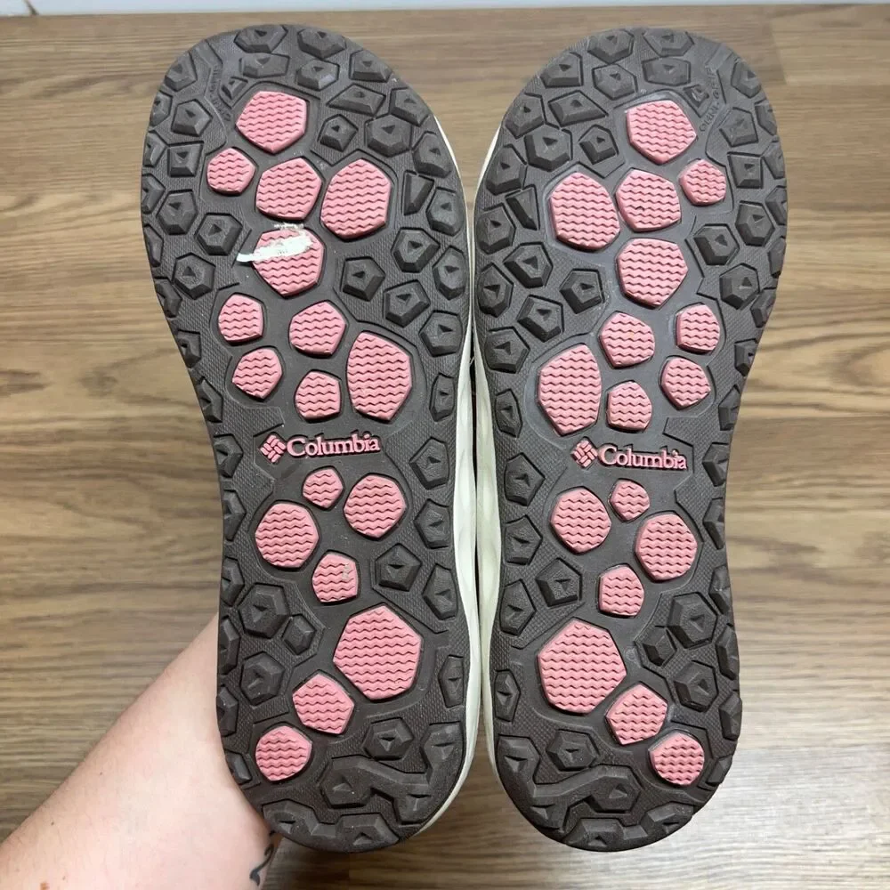 Columbia Techlite Omnigrip Flip Flop Sandals‎ Women's Size 11M Red Straps